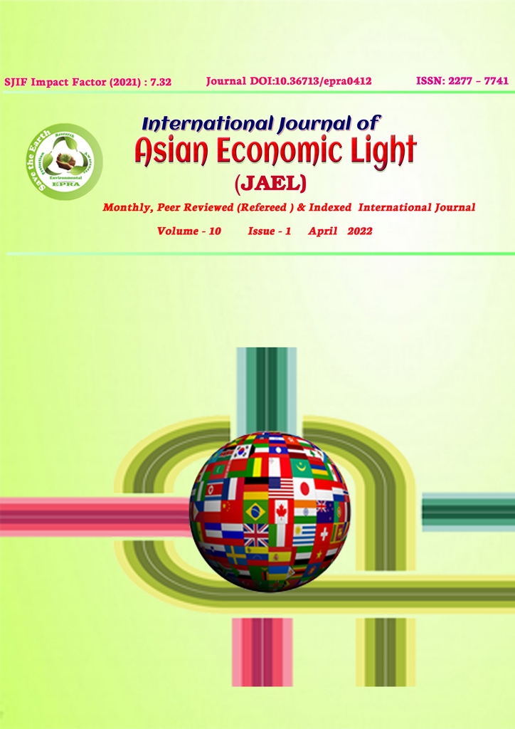 					View Vol. 10 No. 1 (2022): International Journal of Asian Economic Light (JAEL)
				