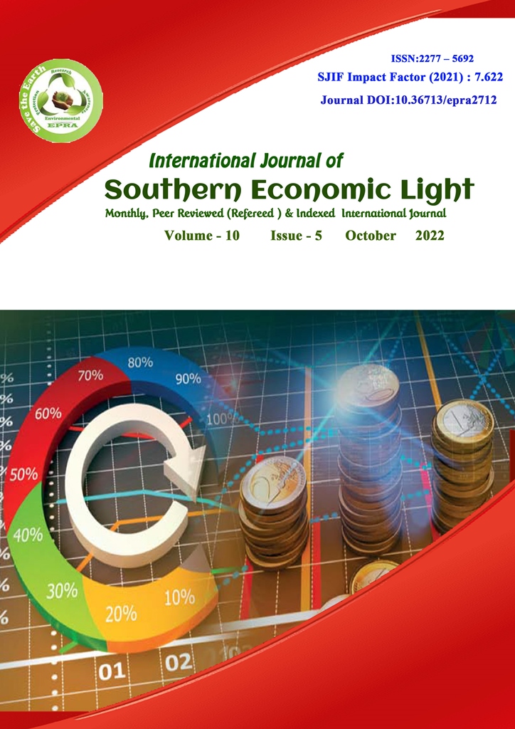 					View Vol. 10 No. 5 (2022): International Journal of Southern Economic Light (JSEL)
				