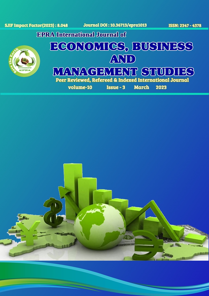 					View Vol. 10 No. 3 (2023): EPRA International Journal of Economics, Business and Management Studies (EBMS)
				