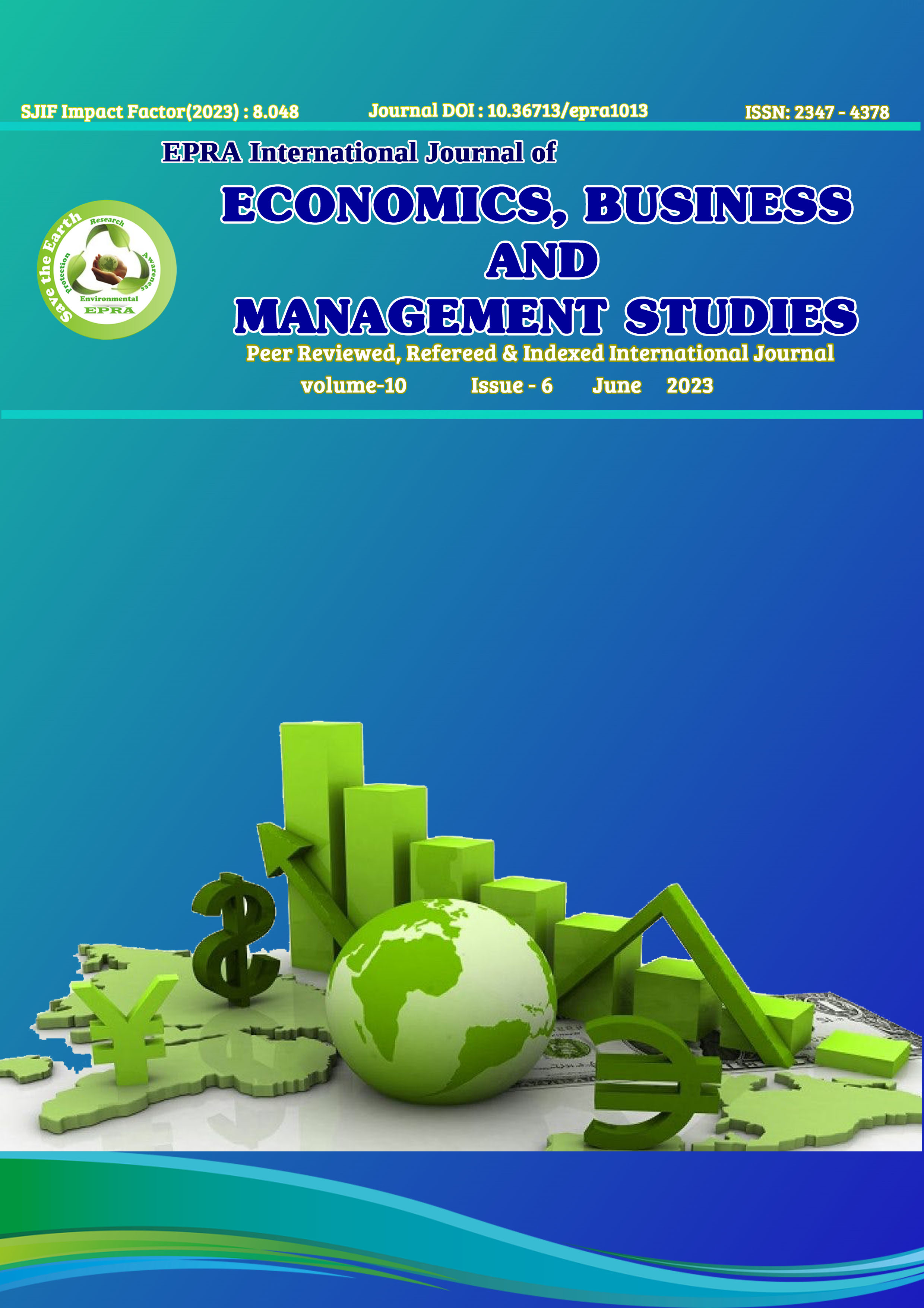 					View Vol. 10 No. 6 (2023): EPRA International Journal of Economics, Business and Management Studies (EBMS)
				