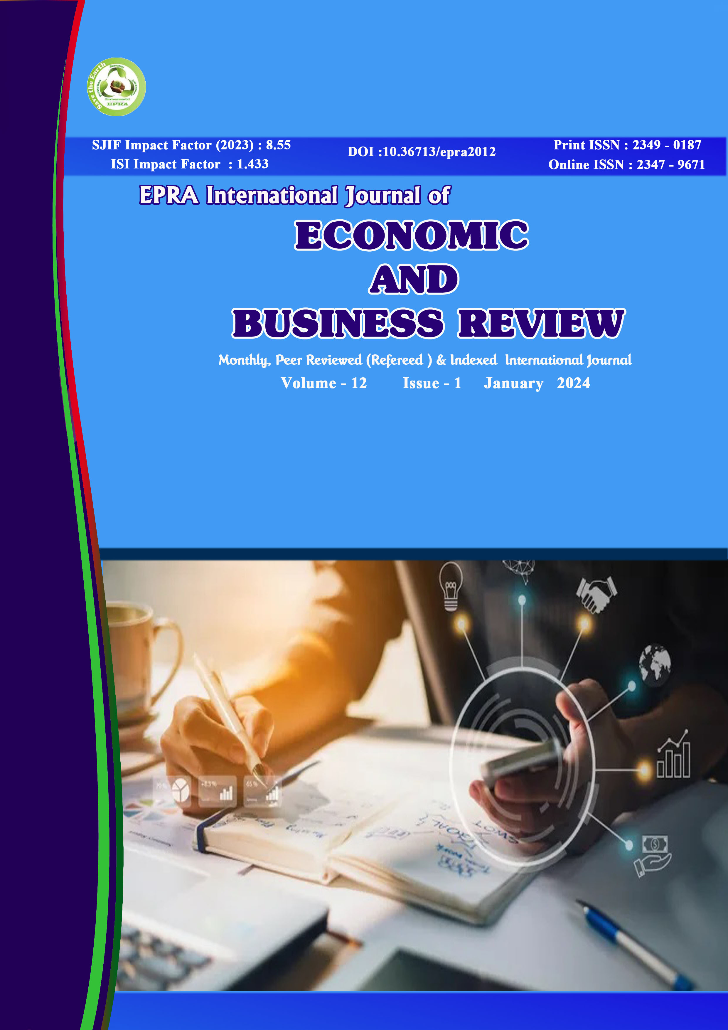 					View Vol. 12 No. 1 (2024): EPRA International Journal of Economic and Business Review(JEBR)
				