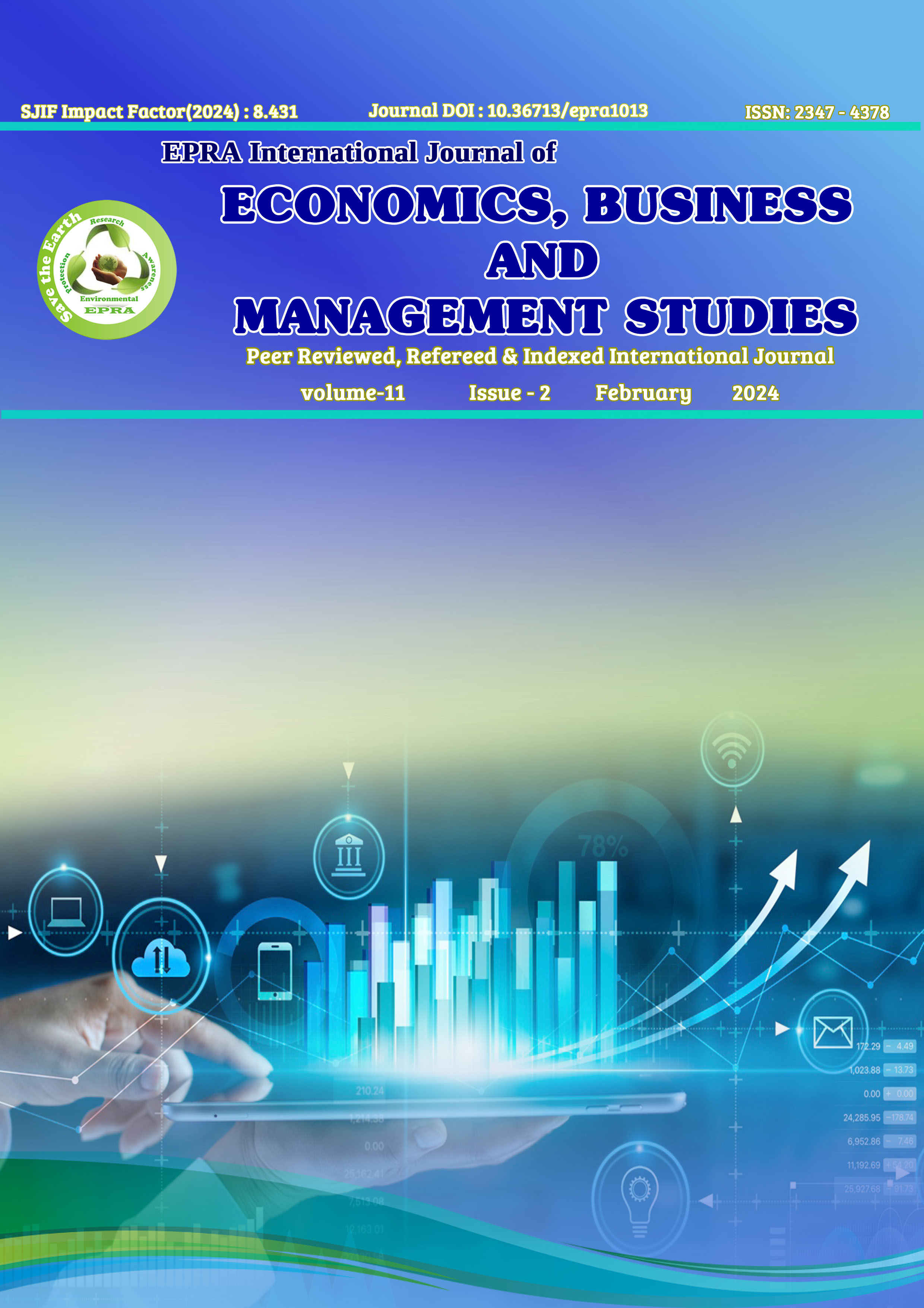 					View Vol. 11 No. 2 (2024): EPRA International Journal of Economics, Business and Management Studies (EBMS)
				